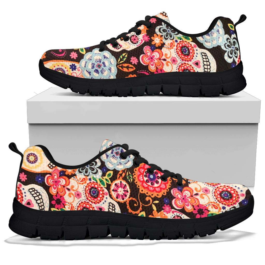 Sugar skull sneakers shoes