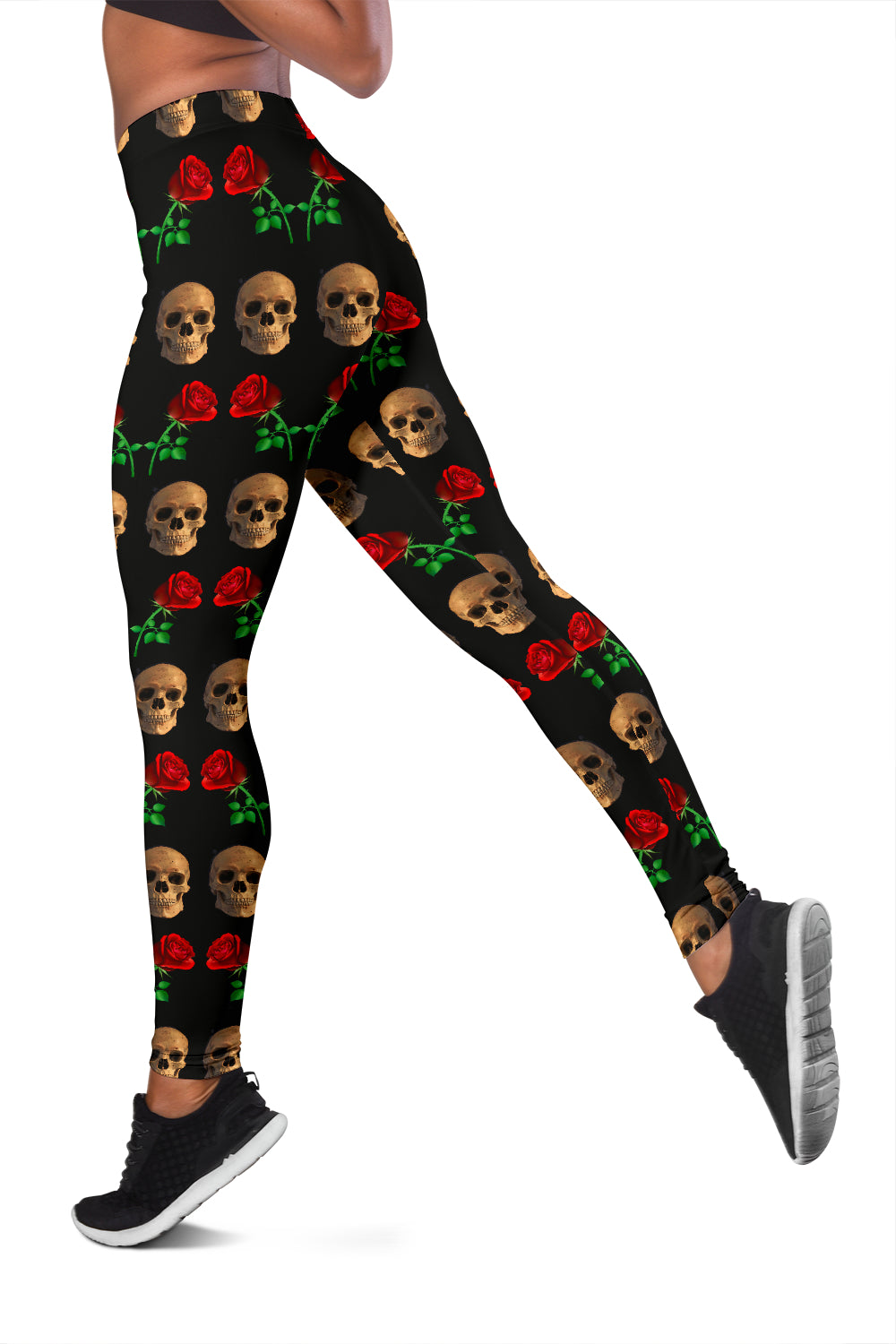 Roses and Skulls Leggings for Skull Lovers
