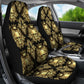 Set of 2 pcs rose skull car seat covers
