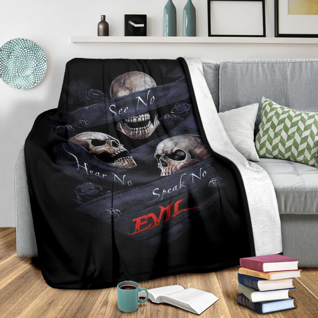 No see no hear no speak blanket