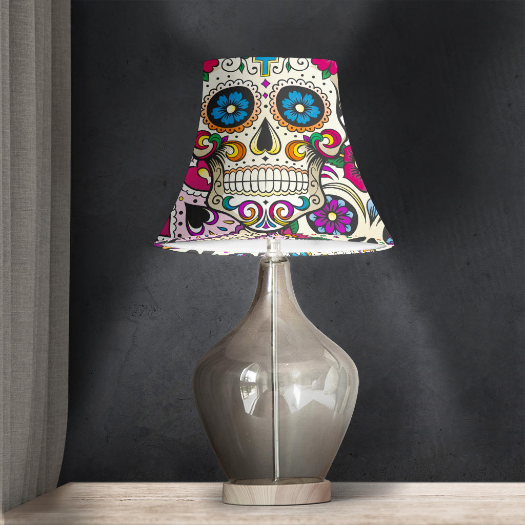 Sugar Skull Bell Lamp Shade