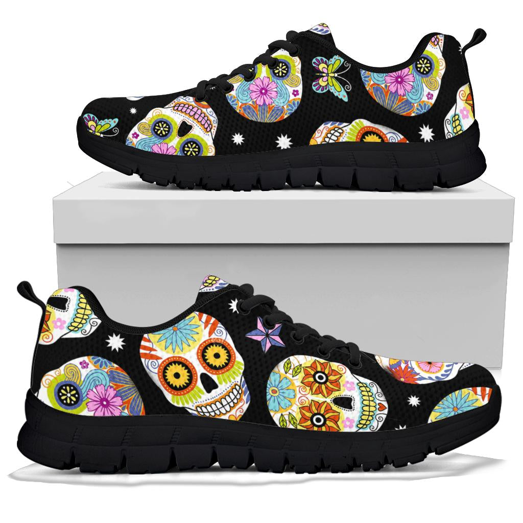 Sugar skull sneakers shoes