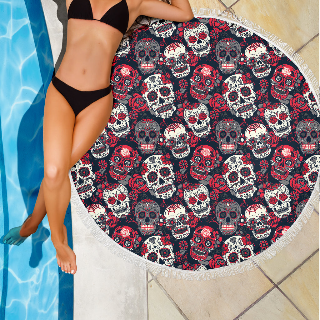 Skull Lovers Beach Blanket