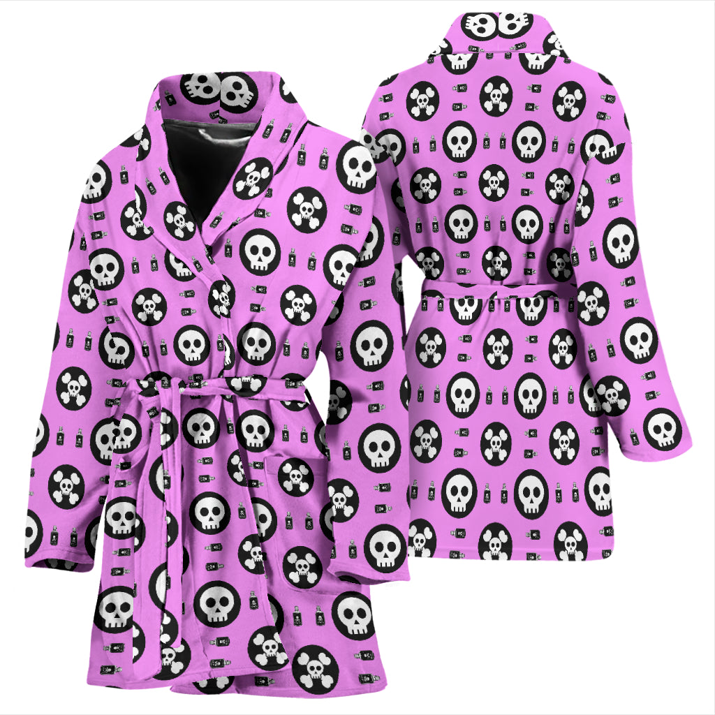 Skulls and Potion Womens Bathrobe