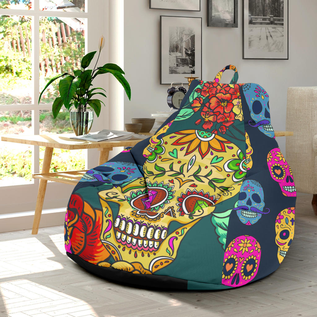 Sugar Skull Bean Bag Chair