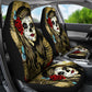 Set 2 pcs Sugar skull girl skull car seat covers