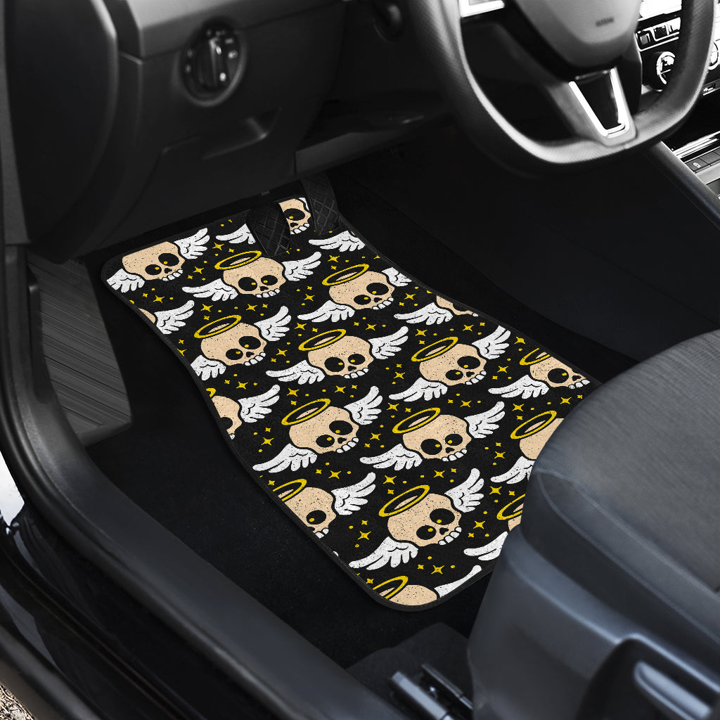 Set of 4 pcs skull car mats