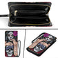 Sugar skull calavera girl wallet clutch purse