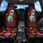 Set 2 pcs Sugar skull girls Day of the dead car seat covers