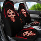 Set 2 pcs Gothic skull car seat covers