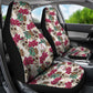 Set of 2 pcs sugar skull car seat covers