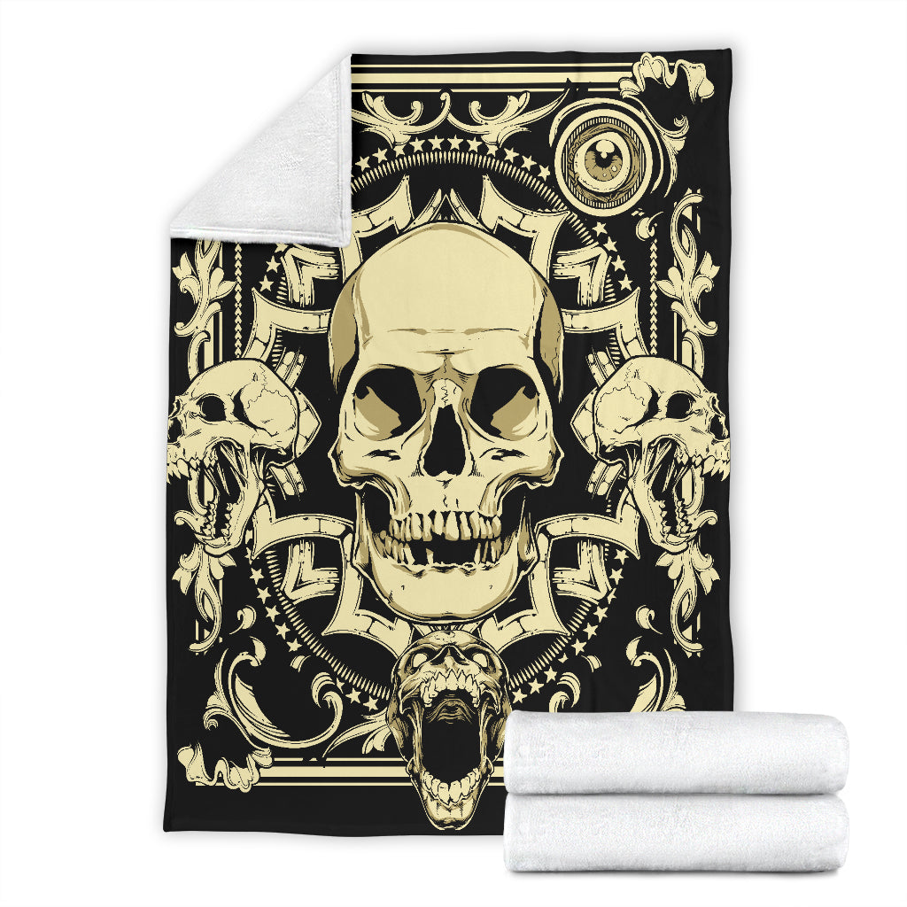 Premium skull blanket - premium blanket