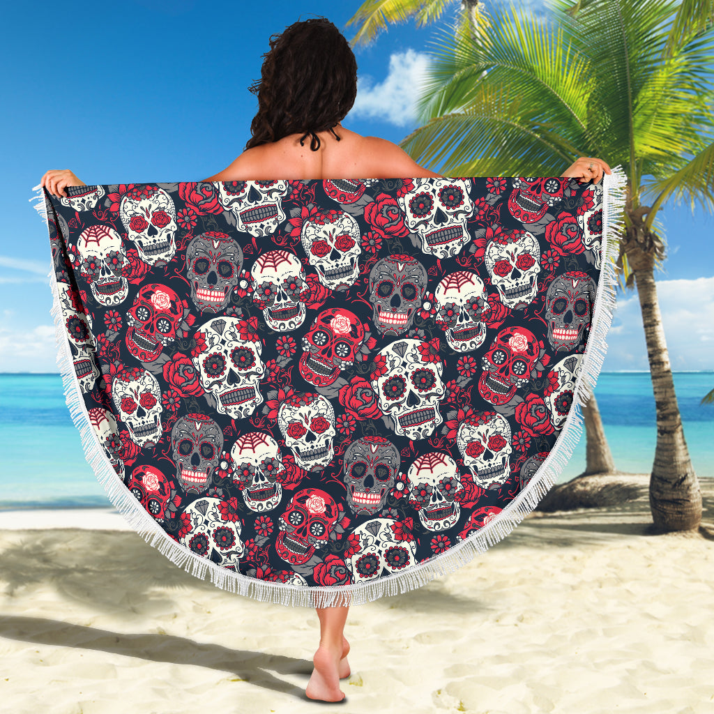 Skull Lovers Beach Blanket