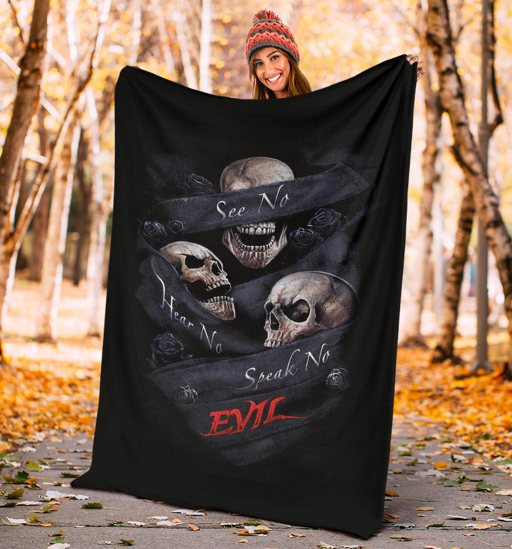 No see no hear no speak blanket