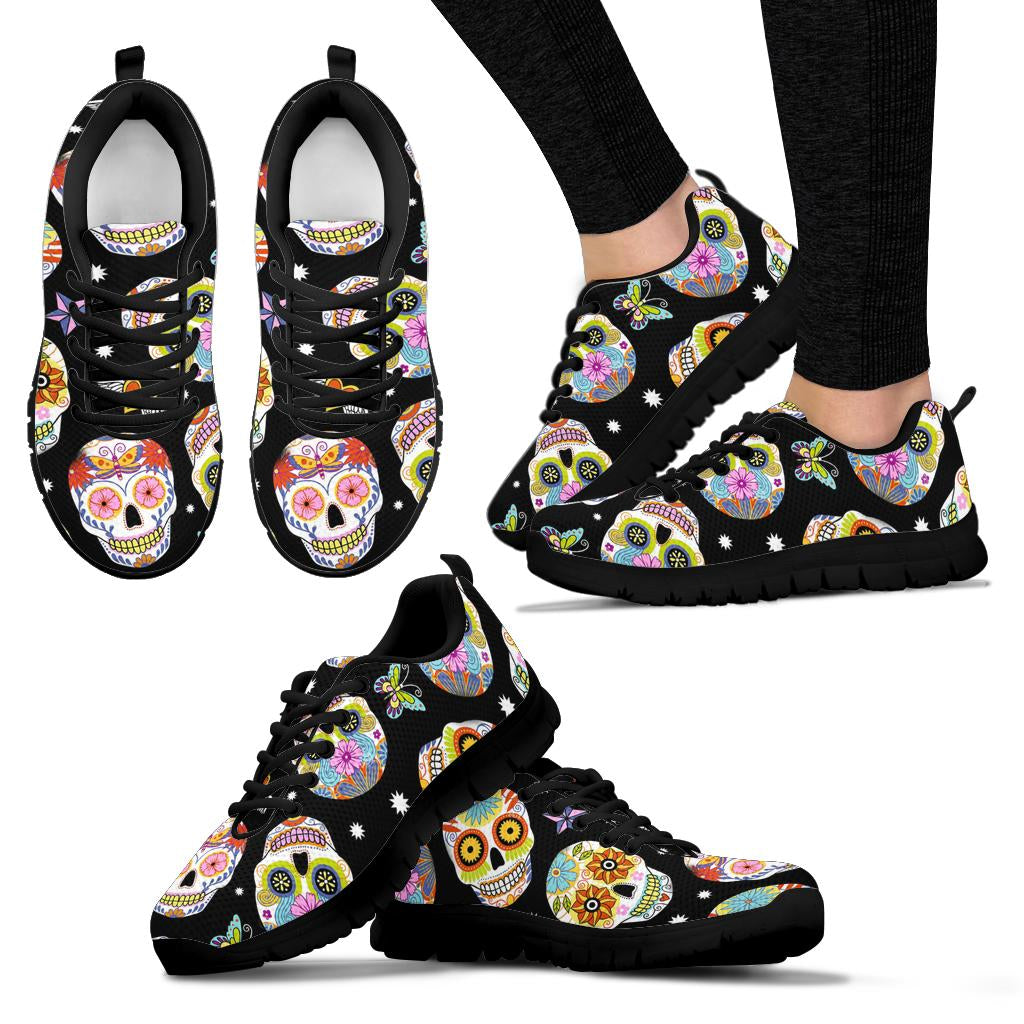 Sugar skull sneakers shoes