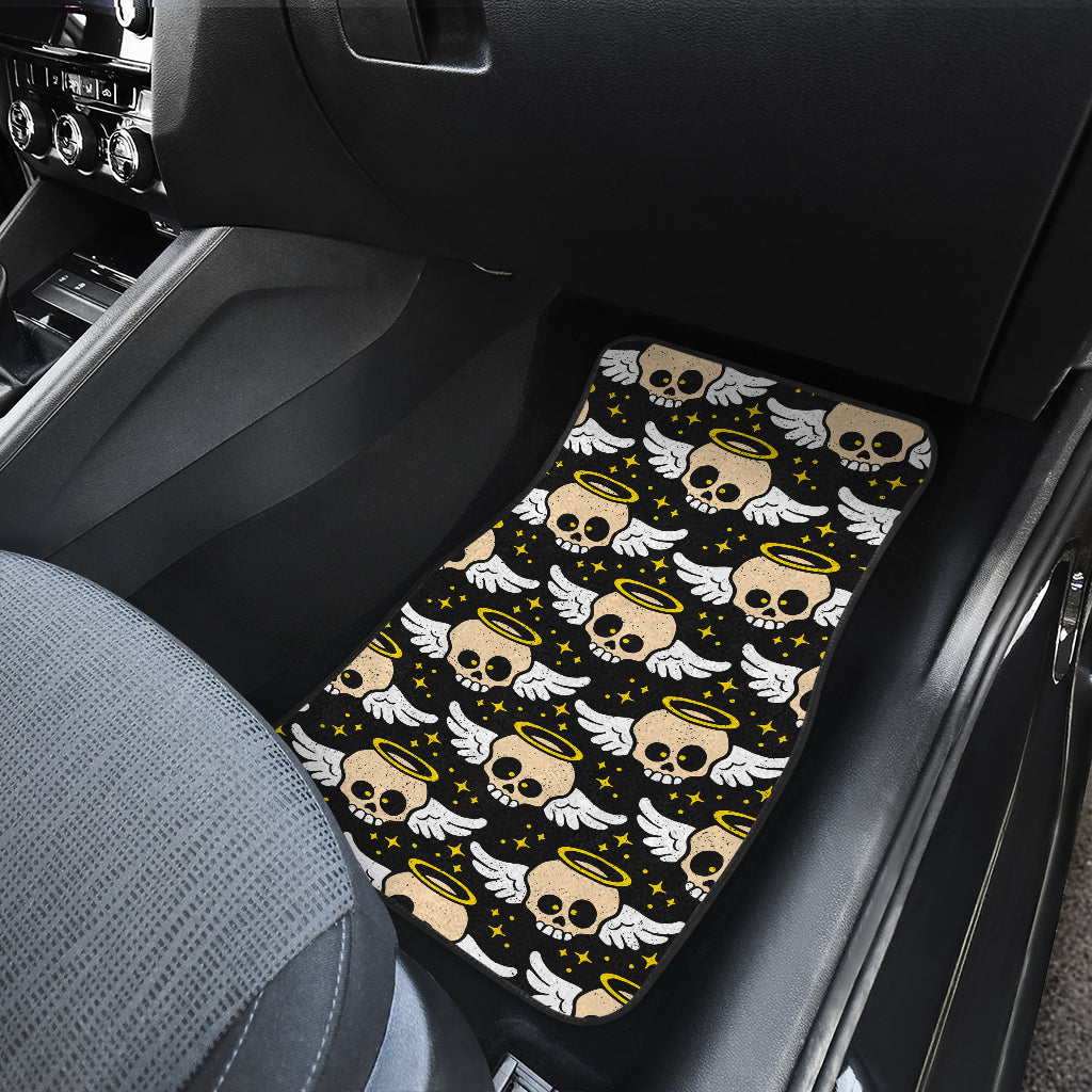 Set of 4 pcs skull car mats