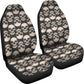 Set 2 pcs Gothic skull car seat covers