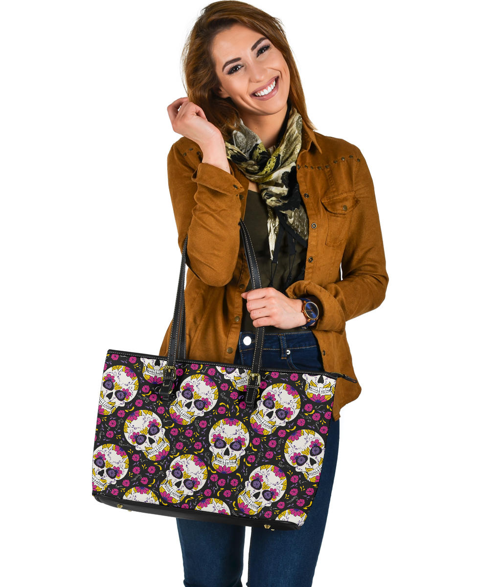 Sugar skull handbag purse