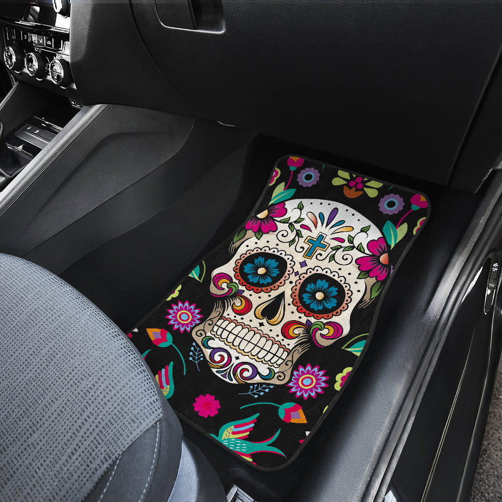 Mexican skull car mats