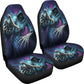 Set of 2 pcs grim reaper car seat covers