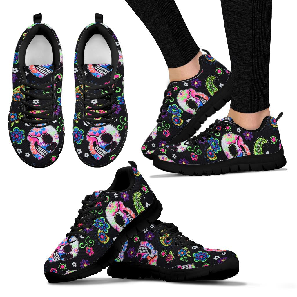 Sugar skull sneakers shoes