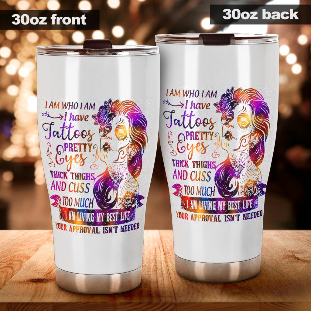 Sugar skull girl tumbler