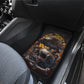 Set of 4 pcs skull bird cart mats