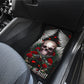 Rose skull car mats