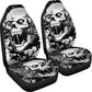 Set 2 pcs Gothic skull car seat covers