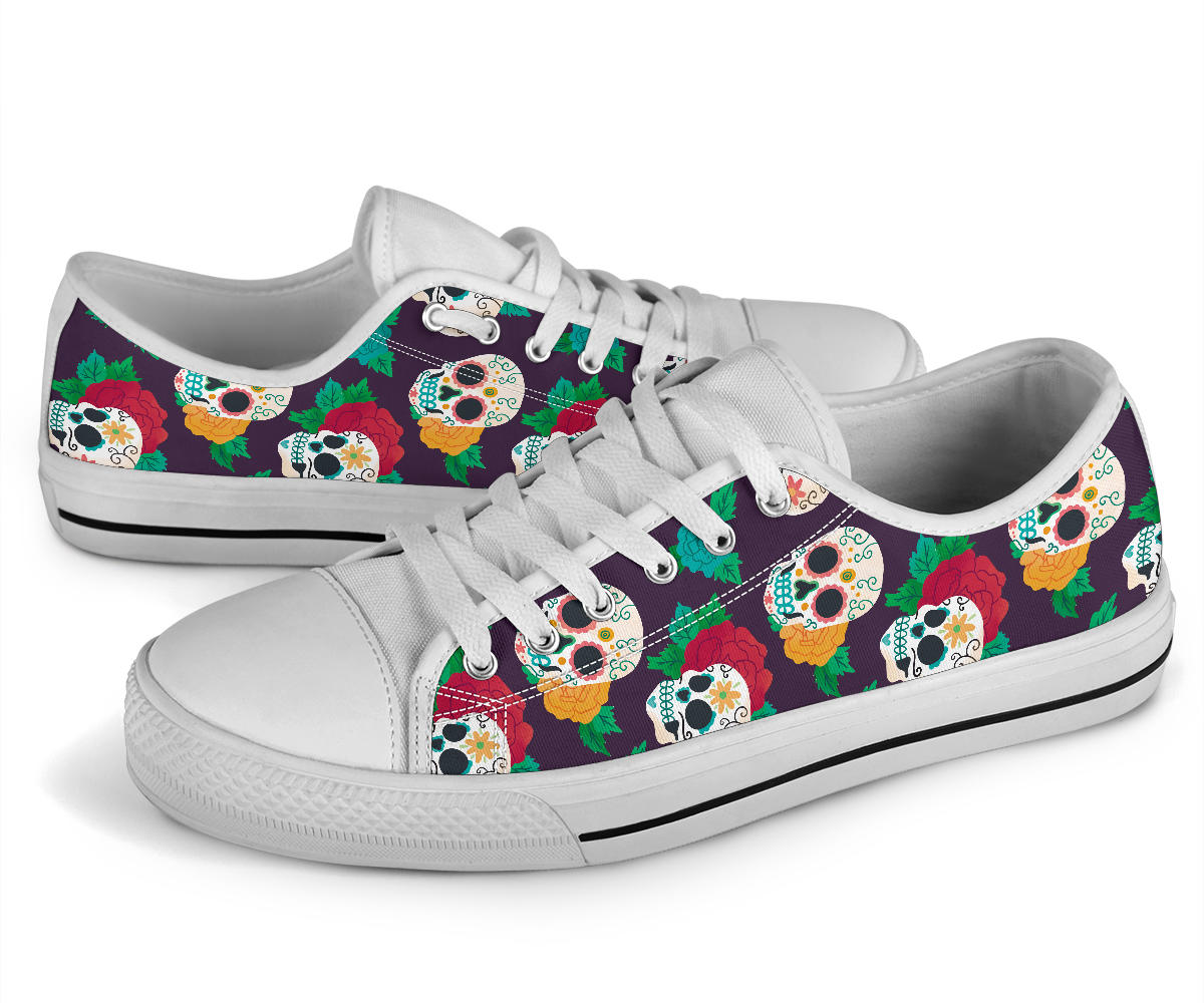 Women Sugar skull Low tops shoes