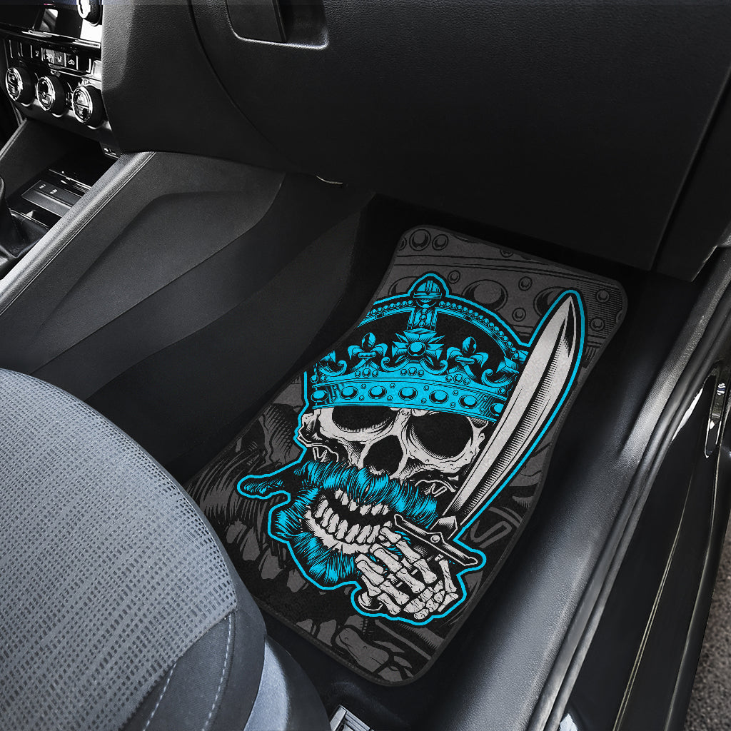 Set of 4 pcs skull car mats