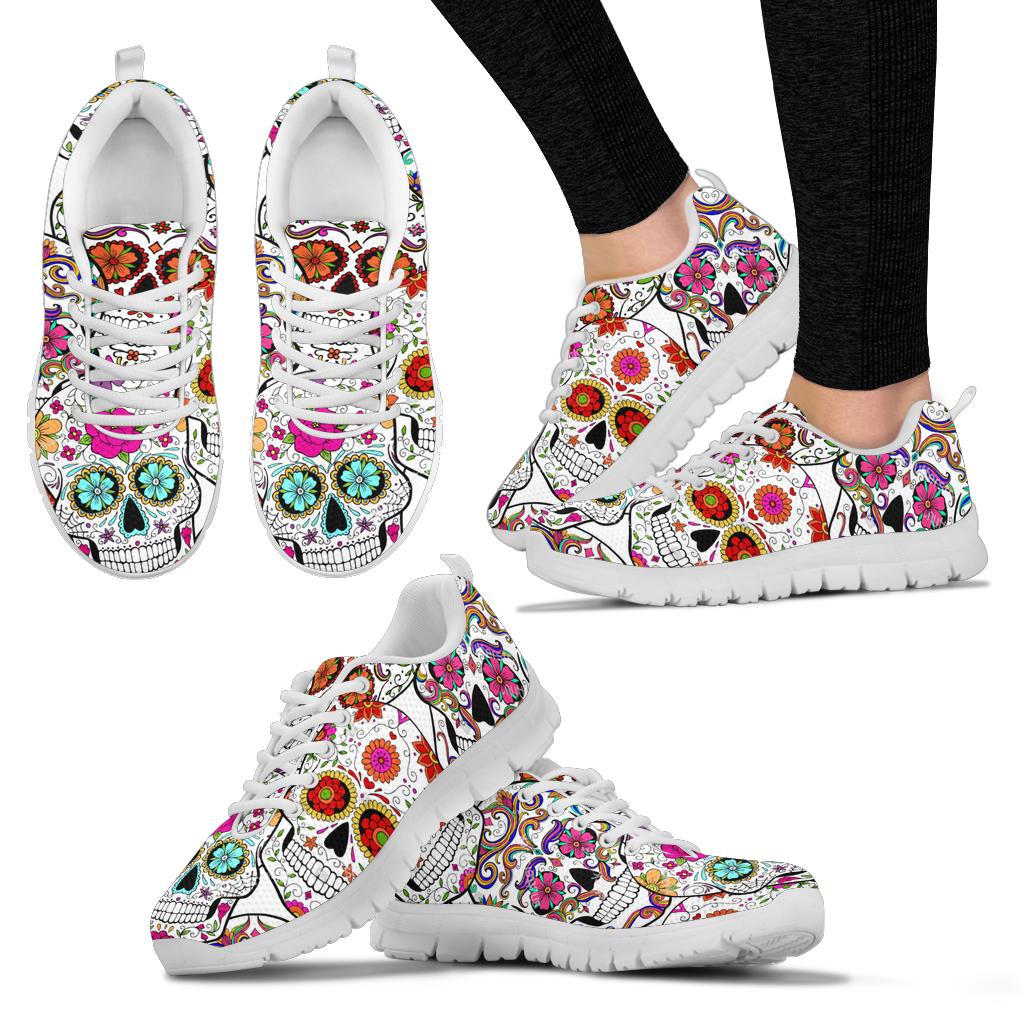 Black Sugar skull sneakers shoes