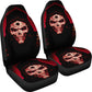 Set 2 pcs Gothic skull car seat covers