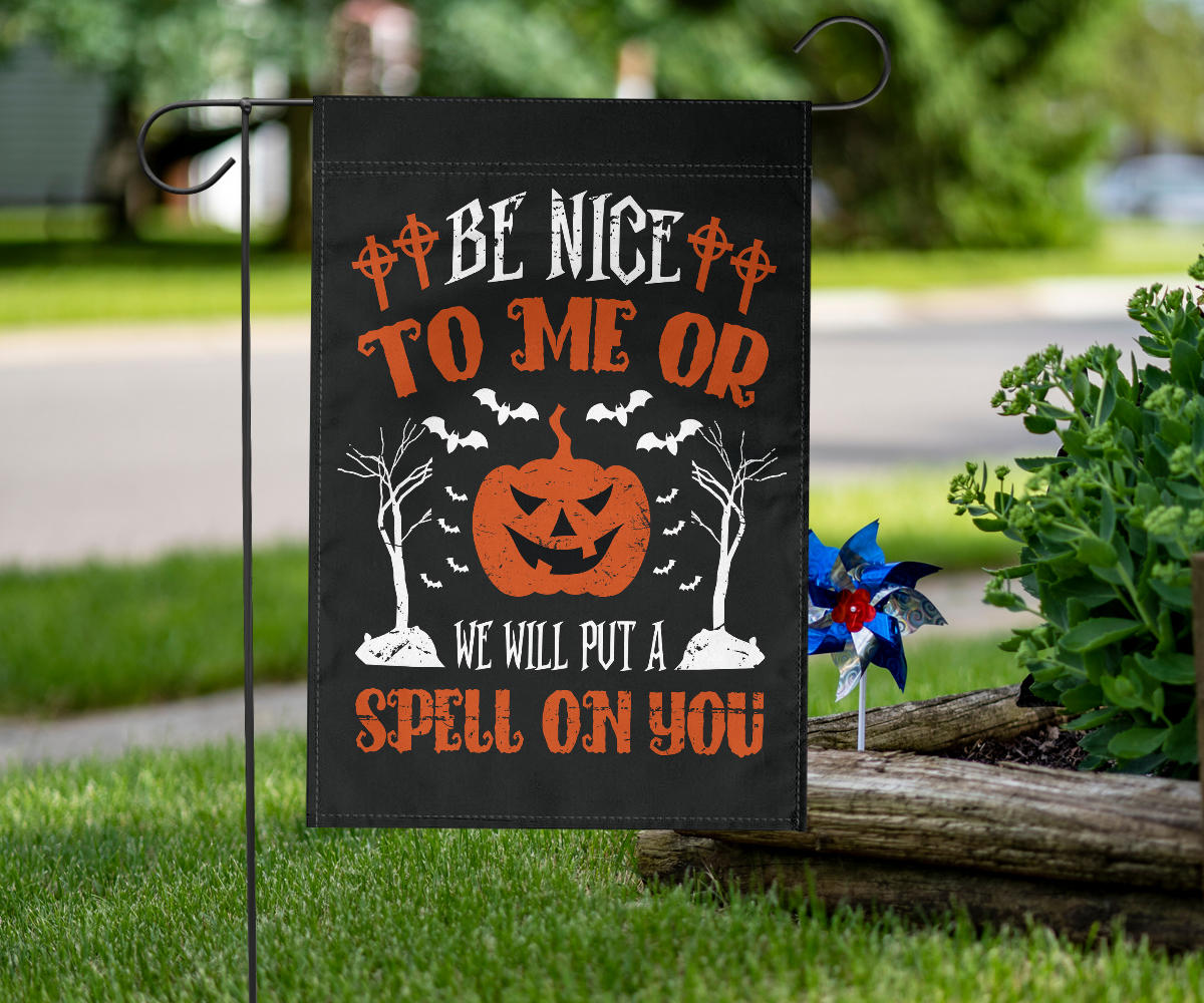 Be Nice To Me - Halloween Flag