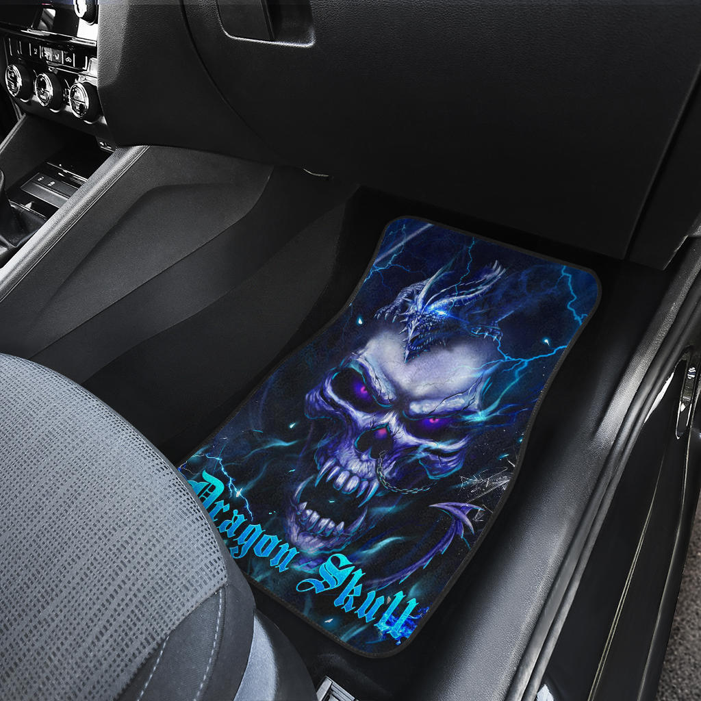 Set 4 pcs dragon skull car mats