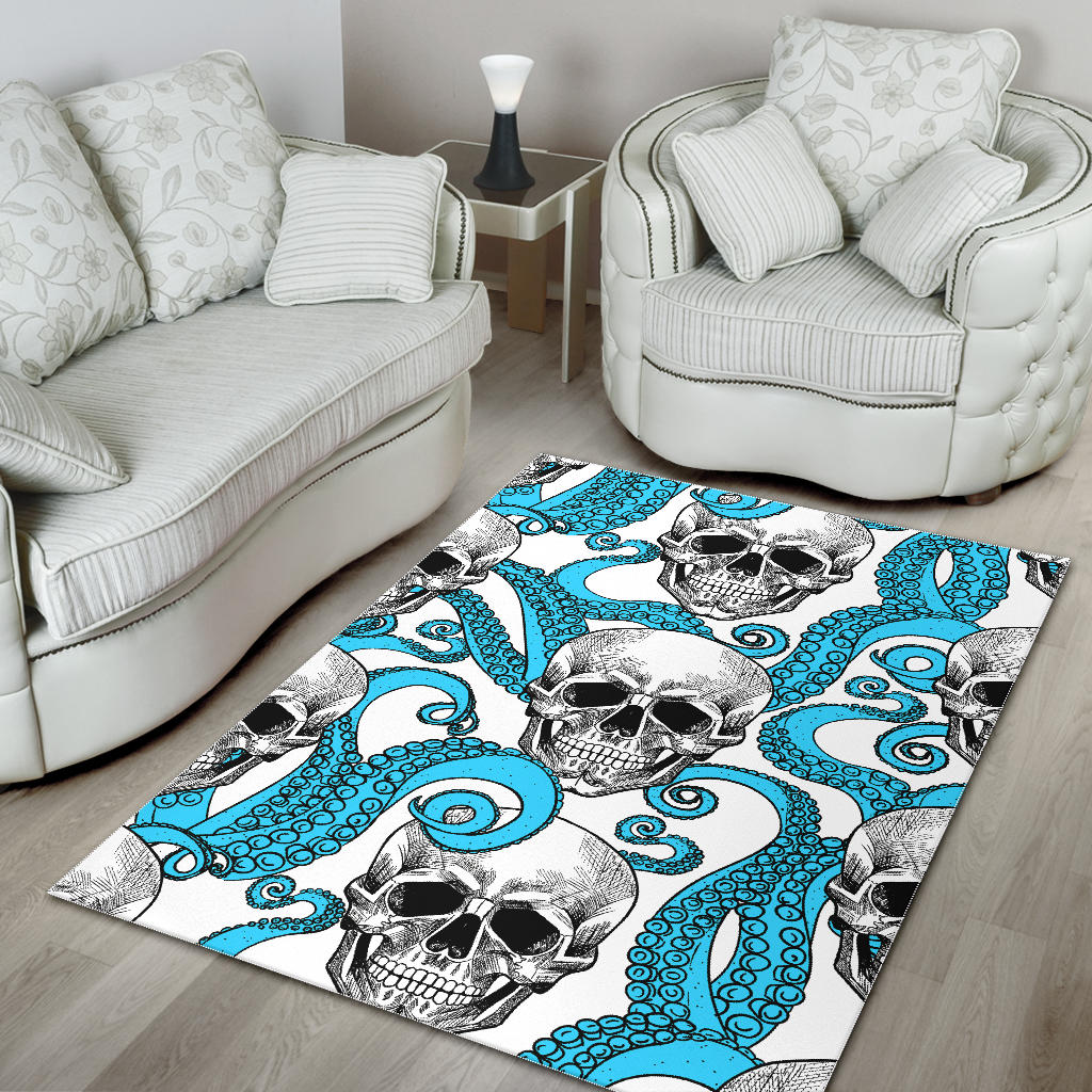Skull gothic carpet rug mat