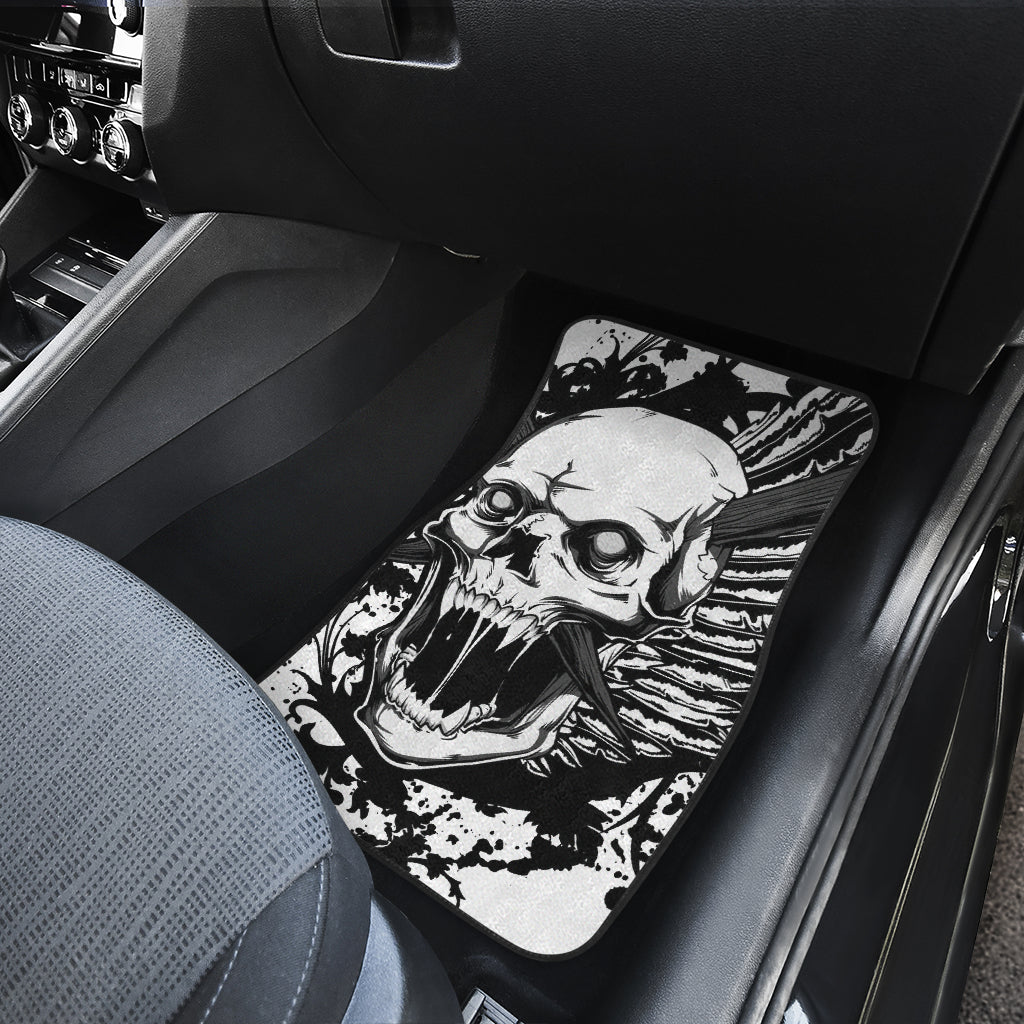 Gothic skull car mats