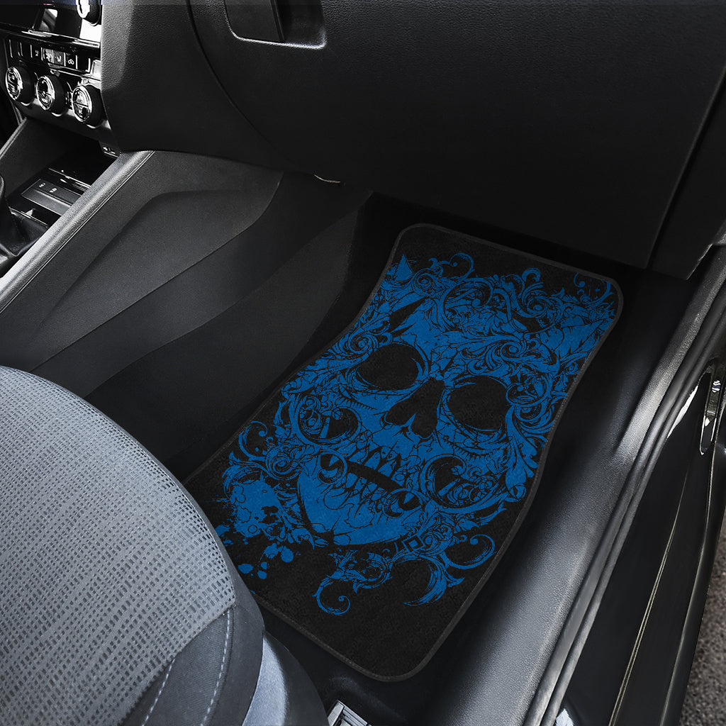 Set of 4 pcs skull car mats