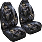 Set 2 pcs Gothic grim reaper skull car seat covers