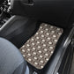 Set 4 pcs sugar skull day of the dead car mats