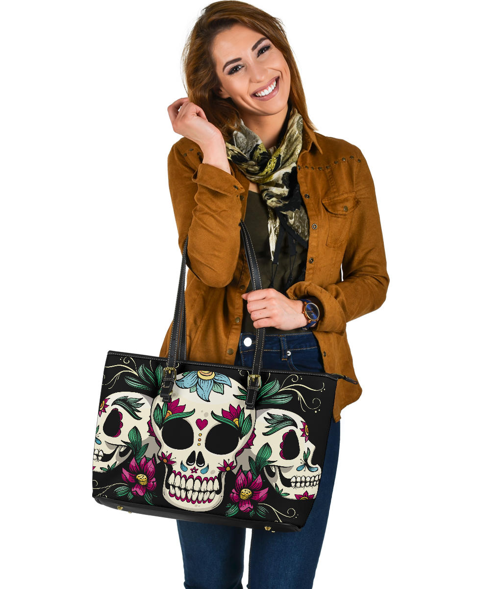 Sugar skull day of the dead handbag purse