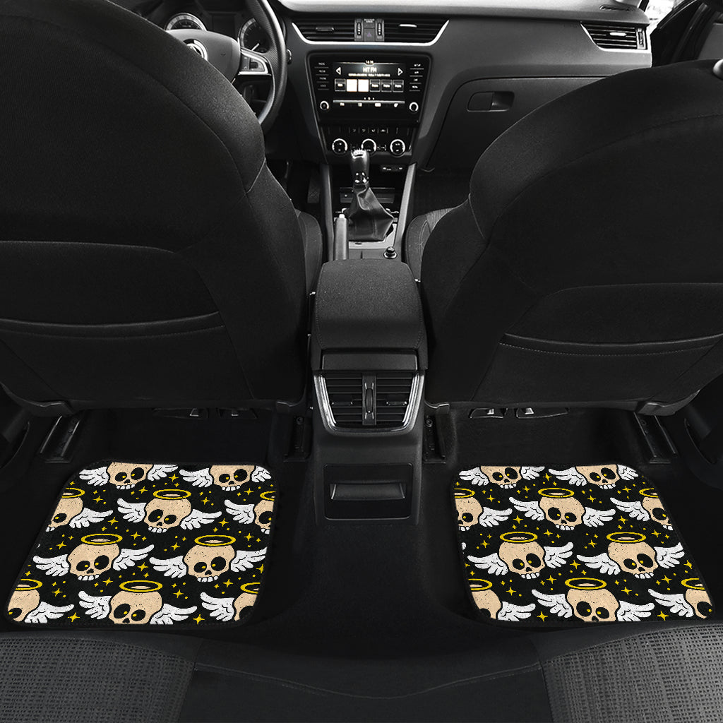 Set of 4 pcs skull car mats