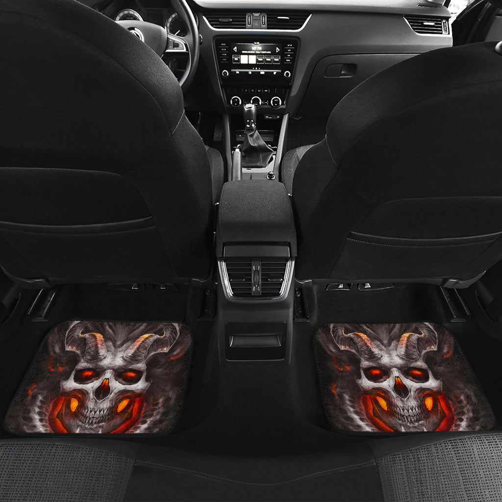 Set 4 pcs skull car mats