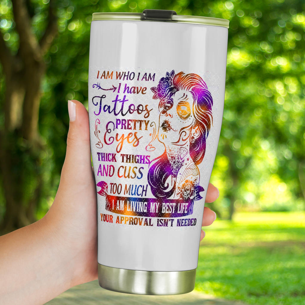 Sugar skull girl tumbler