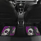 Set of 4 pcs sugar skull girl car mats