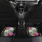 Set of 4 pcs sugar skull car mats - day of the dead car mats