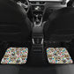 4 pcs Dia de los muertos sugar skull car mats