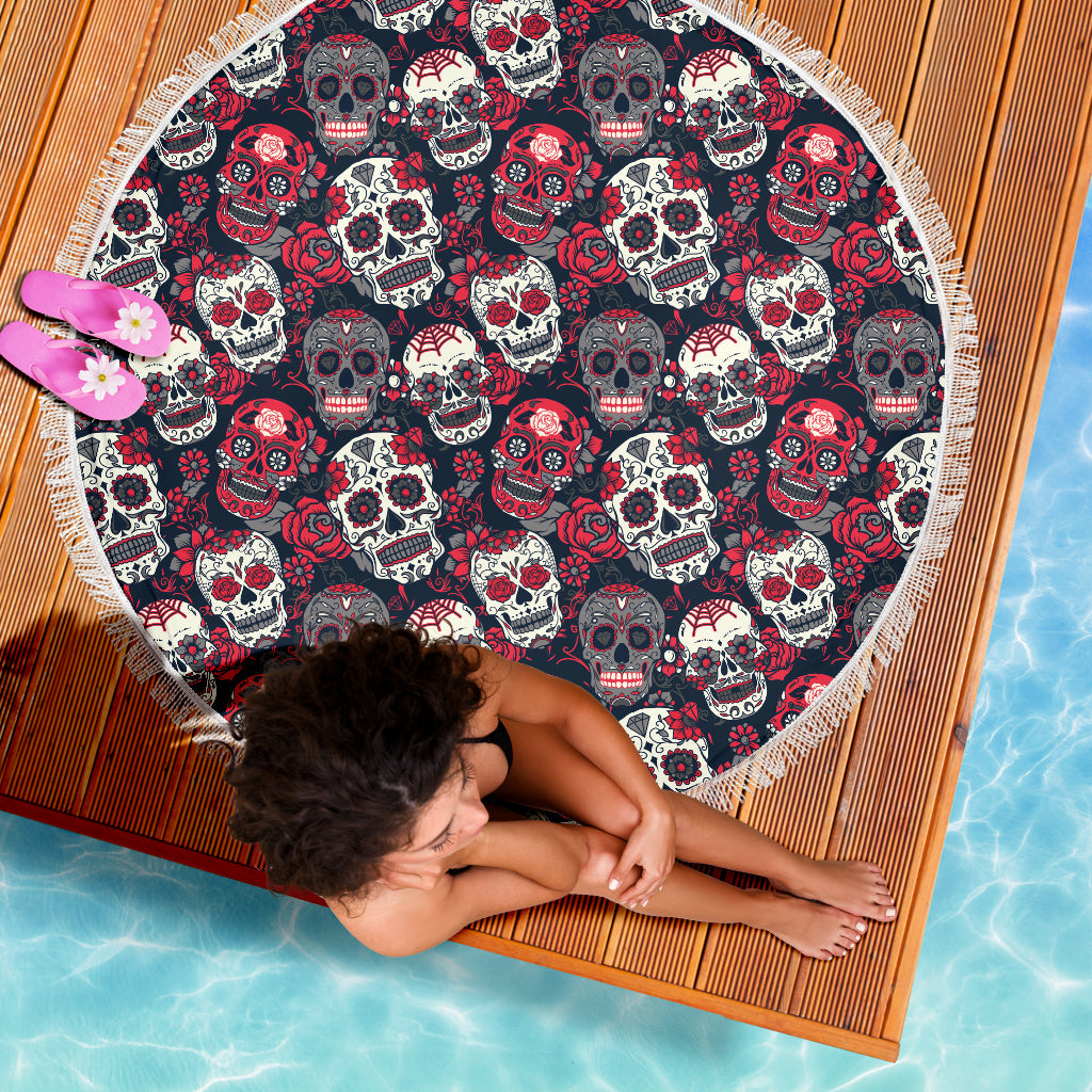 Skull Lovers Beach Blanket