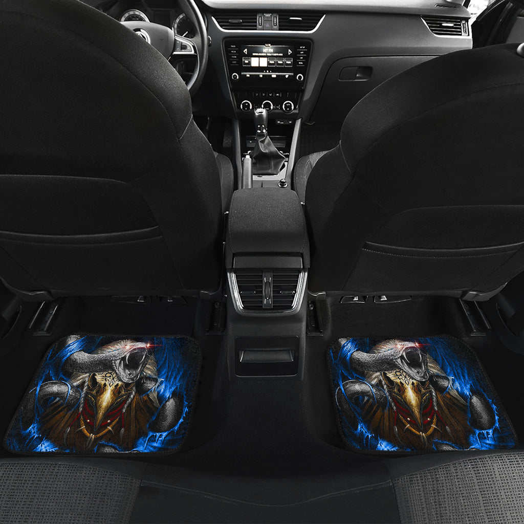 Set 4 pcs skull dragon car mats