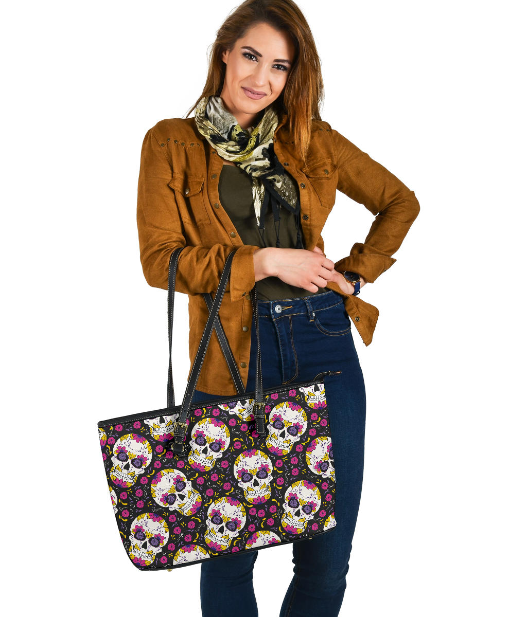 Sugar skull handbag purse